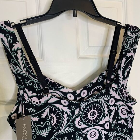 New York & Company X Eva Mendes Size Small Black, White, Green Maxi Dress - Picture 13 of 13